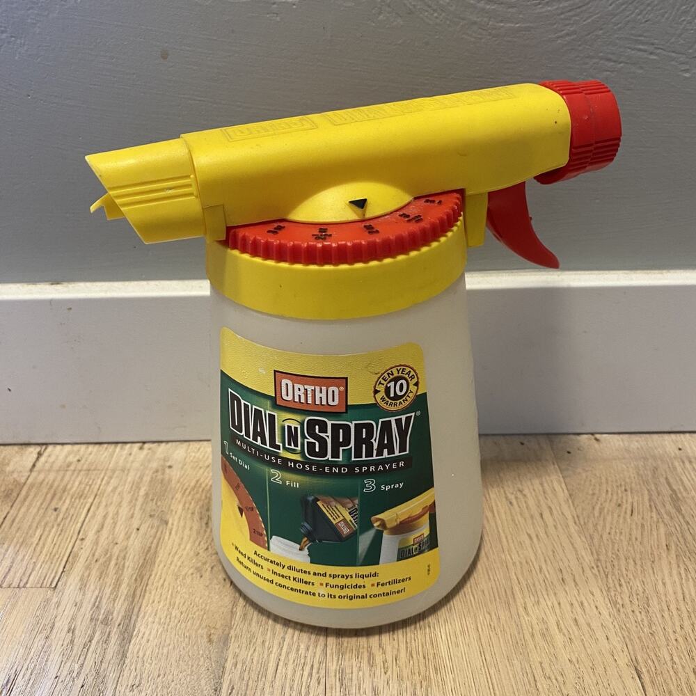 Ortho Dial N Spray Multi-Use Hose-End Sprayer Plastic Vintage